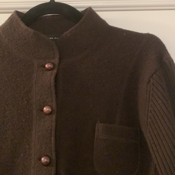 Lovely wool blend Jeanne Pierre jacket style cardigan - Picture 2 of 8